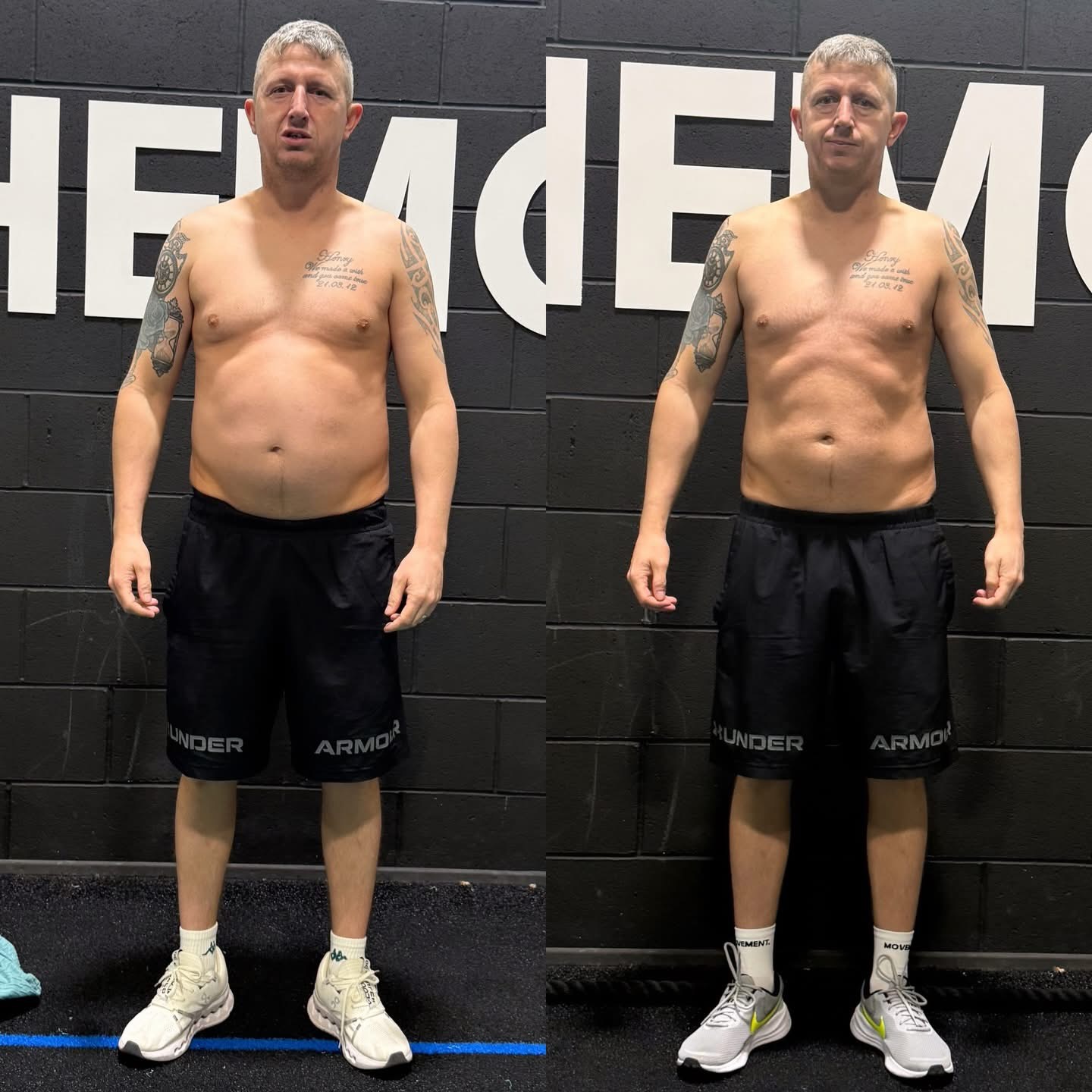 Client transformation - Esme Hall Personal Training Lincoln